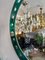 Espejo veneciano circular con bordes verde esmeralda, Imagen 4