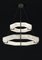 Lámpara colgante Efesto doble de metal bruñido de Alabastro Italiano, Imagen 2