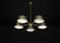 Chaos Brushed Brass Chandelier by Alabastro Italiano 2