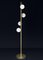 Lámpara de pie Ofione de latón cepillado de Alabastro Italiano, Imagen 2