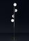 Lámpara de pie Ofione de metal en negro brillante de Alabastro Italiano, Imagen 2
