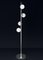 Lámpara de pie Ofione de metal plateado brillante de Alabastro Italiano, Imagen 2