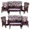 19th Century Chinese Armchairs, Canapes and Tables, Set of 4 1