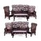 19th Century Chinese Armchairs, Canapes and Tables, Set of 4, Image 5