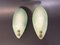 Sconces in Satin Glass and Brass, Italy, 1950s, Set of 2, Image 1