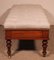 19th Century Walnut Bench Covered in Chesterfield Padded Fabric, Image 5