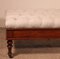 19th Century Walnut Bench Covered in Chesterfield Padded Fabric 12