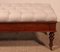 19th Century Walnut Bench Covered in Chesterfield Padded Fabric 11