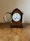 Horloge de Support Antique Édouardienne en Acajou Marqueté, 1900 3