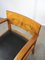 Große italienische Art Deco Sessel aus Holz & schwarzem Kunstleder, 2 . Set 22