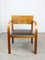 Große italienische Art Deco Sessel aus Holz & schwarzem Kunstleder, 2 . Set 10
