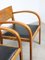 Große italienische Art Deco Sessel aus Holz & schwarzem Kunstleder, 2 . Set 24