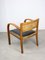 Große italienische Art Deco Sessel aus Holz & schwarzem Kunstleder, 2 . Set 9