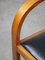 Große italienische Art Deco Sessel aus Holz & schwarzem Kunstleder, 2 . Set 16