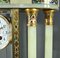 Napoleon III Uhr mit Säulen aus Onyx und Emaille, 19. Jh. 11