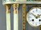 Napoleon III Uhr mit Säulen aus Onyx und Emaille, 19. Jh. 9