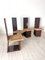 Sillas de comedor de madera lacada y asiento de paja, Italia, años 70. Juego de 6, Imagen 20
