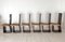 Sillas de comedor de madera lacada y asiento de paja, Italia, años 70. Juego de 6, Imagen 4