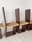 Dining Chairs in Lacquered Wood and Straw Seat, Italy, 1970s, Set of 6 15