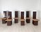 Sillas de comedor de madera lacada y asiento de paja, Italia, años 70. Juego de 6, Imagen 28