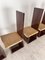 Sillas de comedor de madera lacada y asiento de paja, Italia, años 70. Juego de 6, Imagen 7