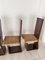 Dining Chairs in Lacquered Wood and Straw Seat, Italy, 1970s, Set of 6 11