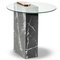 Glass and Brass and Marble Patch Side Table by Egg Designs, Image 1