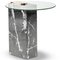 Glass and Brass and Marble Patch Side Table by Egg Designs 4