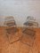 Smoke-Coloured Plia Chairs by Giancarlo Piretti, Set of 4 1