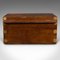Vintage Art Deco English Campaign Silver Chest in Teak & Brass, 1940s, Image 6