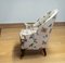 19th Century Swedish Armchair with Linen Flora and Fauna Fantasy Print Fabric, 1890s 9