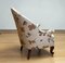 19th Century Swedish Armchair with Linen Flora and Fauna Fantasy Print Fabric, 1890s 5
