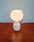 Tahiti Table Lamp in White Opaline from Philips, 1960s 7