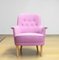 Upholstered with Lilac Wool Armchair by Carl Malmsten for O.H. Sjogren, 1960s 4