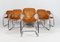 Cantilever Chairs with Armrests by Gastone Rinaldi, Italy, 1970s, Set of 6 7