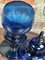 Napoleon III Period Pharmacy Jar in Cobalt Blue Glass 3