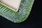 Marco de fotos de cristal de Murano retorcido verde oliva y latón de Barovier E Toso, Imagen 10