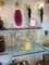 Marco de fotos de cristal de Murano retorcido verde oliva y latón de Barovier E Toso, Imagen 14