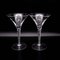 Mid-Century High-Stemmed Martini Glasses Gallo attributed to Villeroy & Boch, 1970s, Set of 2 1
