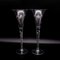 Mid-Century High-Stemmed Champagne Flutes Gallo attributed to Villeroy & Boch, 1970s, Set of 2 1
