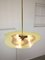 Mid-Century Murano Glass and Brass Ceiling Light, 1950s, Image 20
