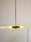 Mid-Century Murano Glass and Brass Ceiling Light, 1950s, Image 22