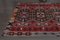 Alfombra de pasillo Kilim turca vintage de lana roja, años 60, Imagen 9