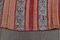 Vintage Turkish Pink Orange Gray Wool Striped Motifs Rug, 1960s 9