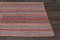 Vintage Turkish Pink Orange Gray Wool Striped Motifs Rug, 1960s 4