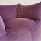 Purple Velvet Le Bambole Armchair by Mario Bellini for B&b Italia, 1970s 9