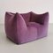 Purple Velvet Le Bambole Armchair by Mario Bellini for B&b Italia, 1970s, Image 1