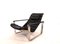 Asko Pulkka Lounge Chair with Ottoman in Leather by Ilmari Lappalainen for Asko, 1960s, Set of 2 11