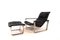 Asko Pulkka Lounge Chair with Ottoman in Leather by Ilmari Lappalainen for Asko, 1960s, Set of 2, Image 22