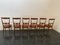 Chairs in Rosewood with Gold Bronze Tips by Paolo Buffa, 1950s, Set of 6 2